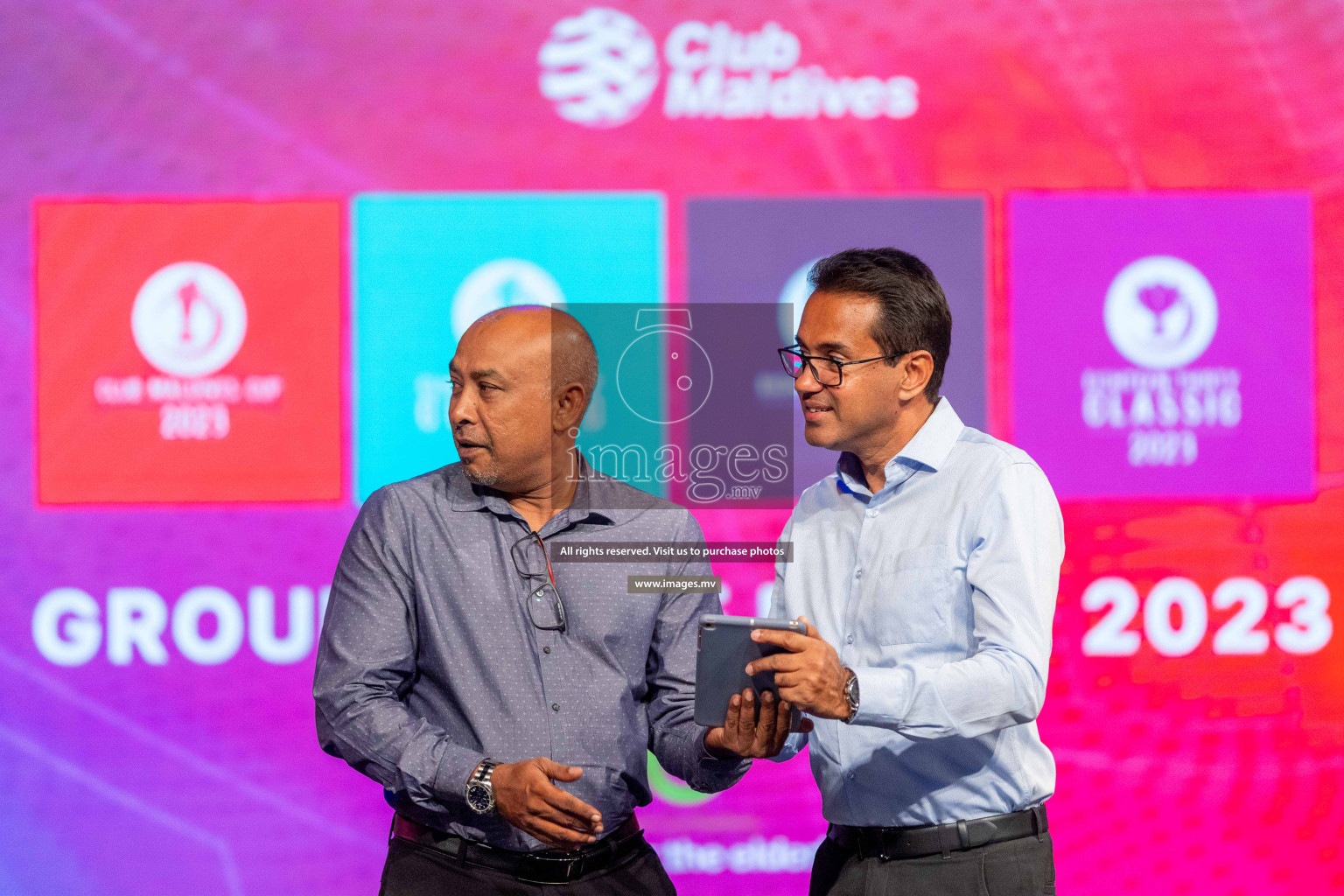 Draw ceremony of Club Maldives 2023 was held on Thursday, 6th July 2023 at PSM Studio in Male', Maldives.  Photos: Ismail Thoriq / images.mv