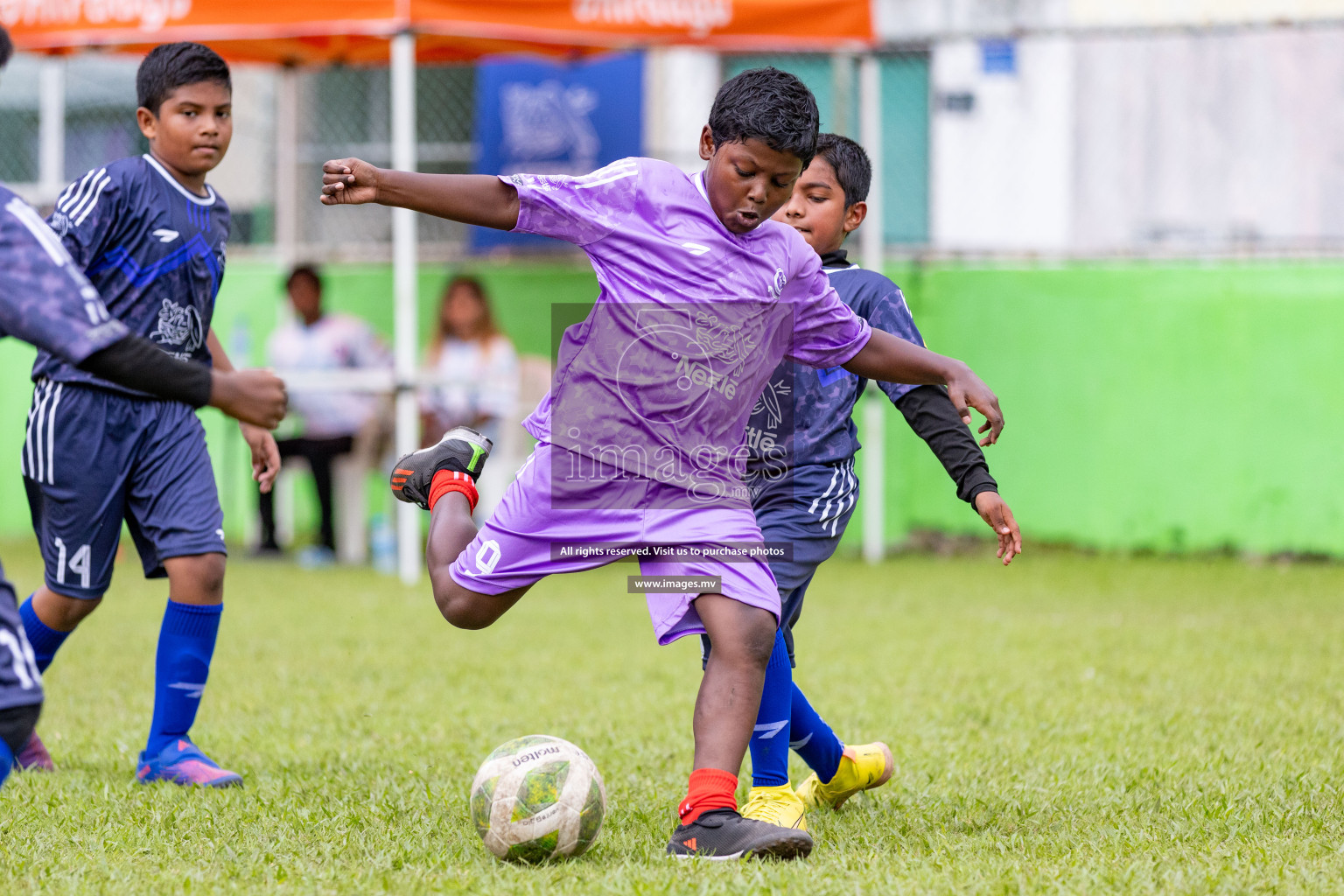 Day 1 of Milo kids football fiesta, held in Henveyru Football Stadium, Male', Maldives on Wednesday, 11th October 2023 Photos: Nausham Waheed/ Images.mv