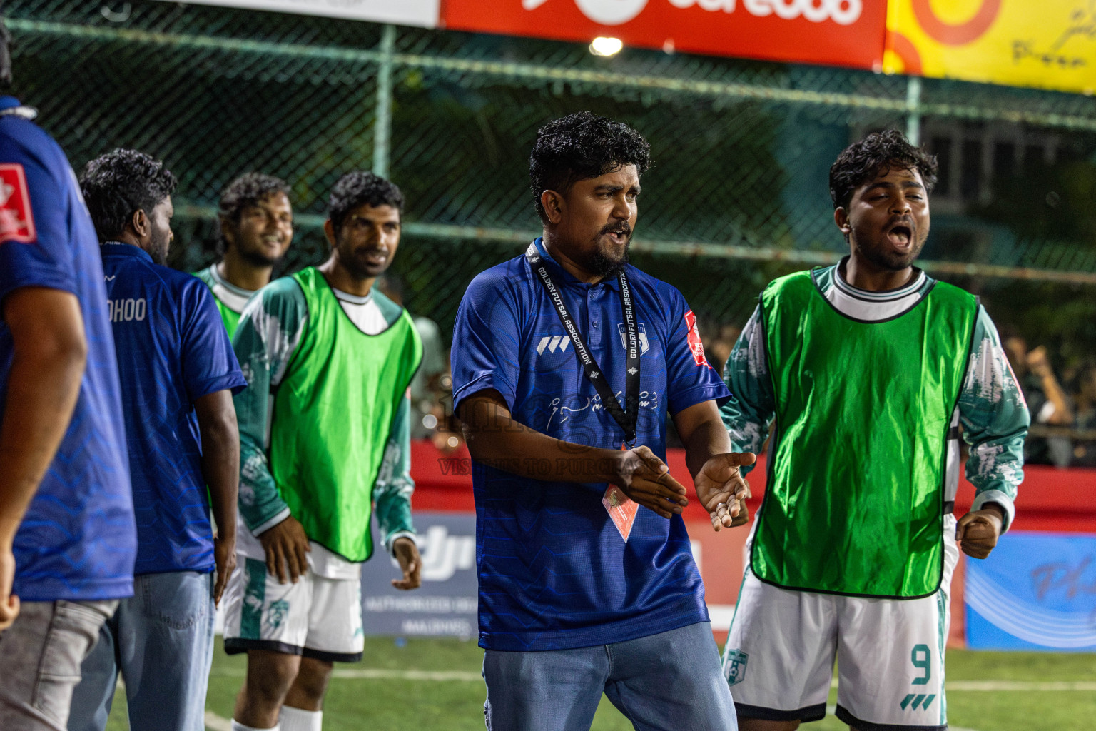 HDh Nolhivaran vs HDh Kumundhoo in Day 13 of Golden Futsal Challenge 2025 was held on Friday, 17th January 2025, in Hulhumale', Maldives 
Photos: Hassan Simah / images.mv