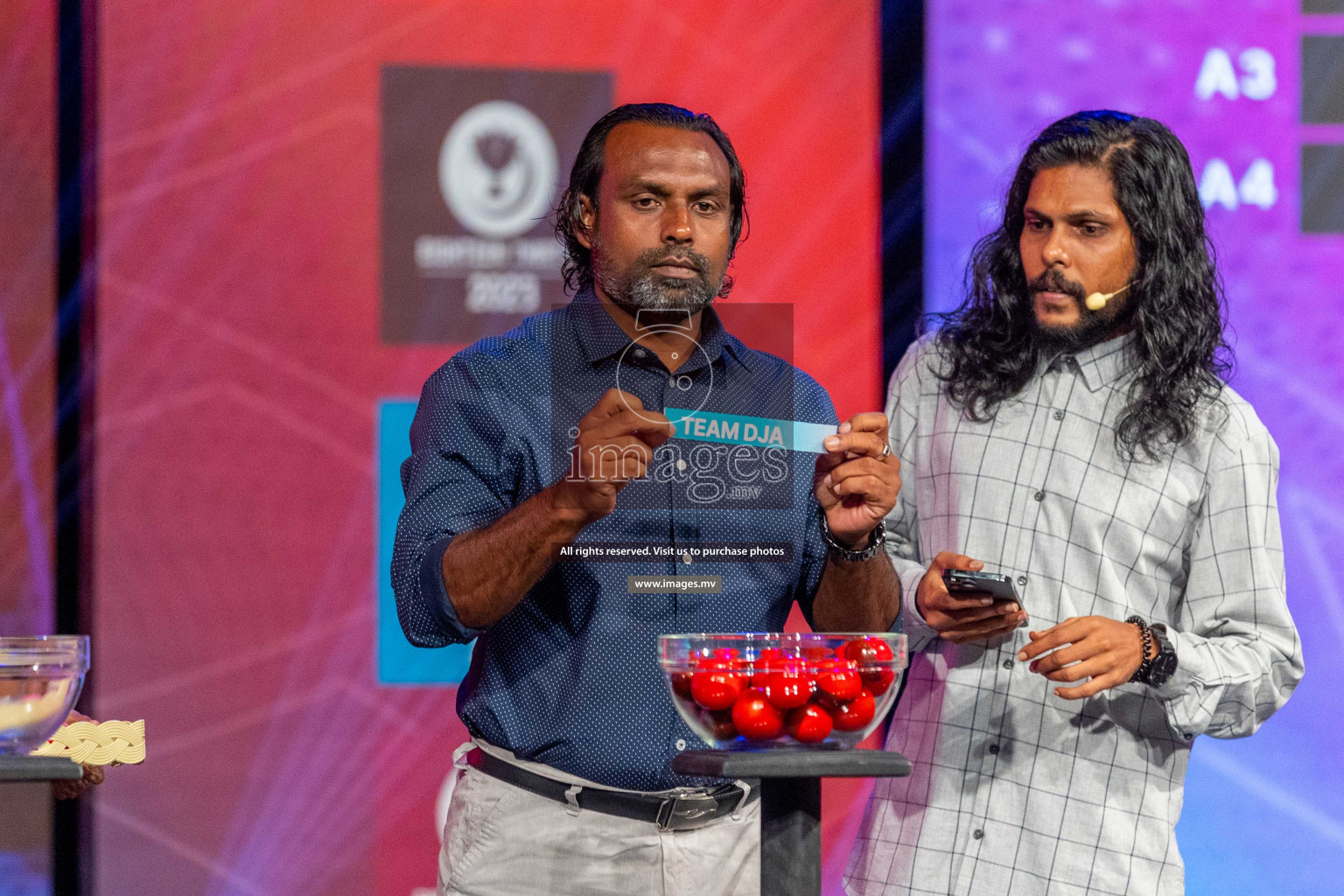 Draw ceremony of Club Maldives 2023 was held on Thursday, 6th July 2023 at PSM Studio in Male', Maldives.  Photos: Ismail Thoriq / images.mv