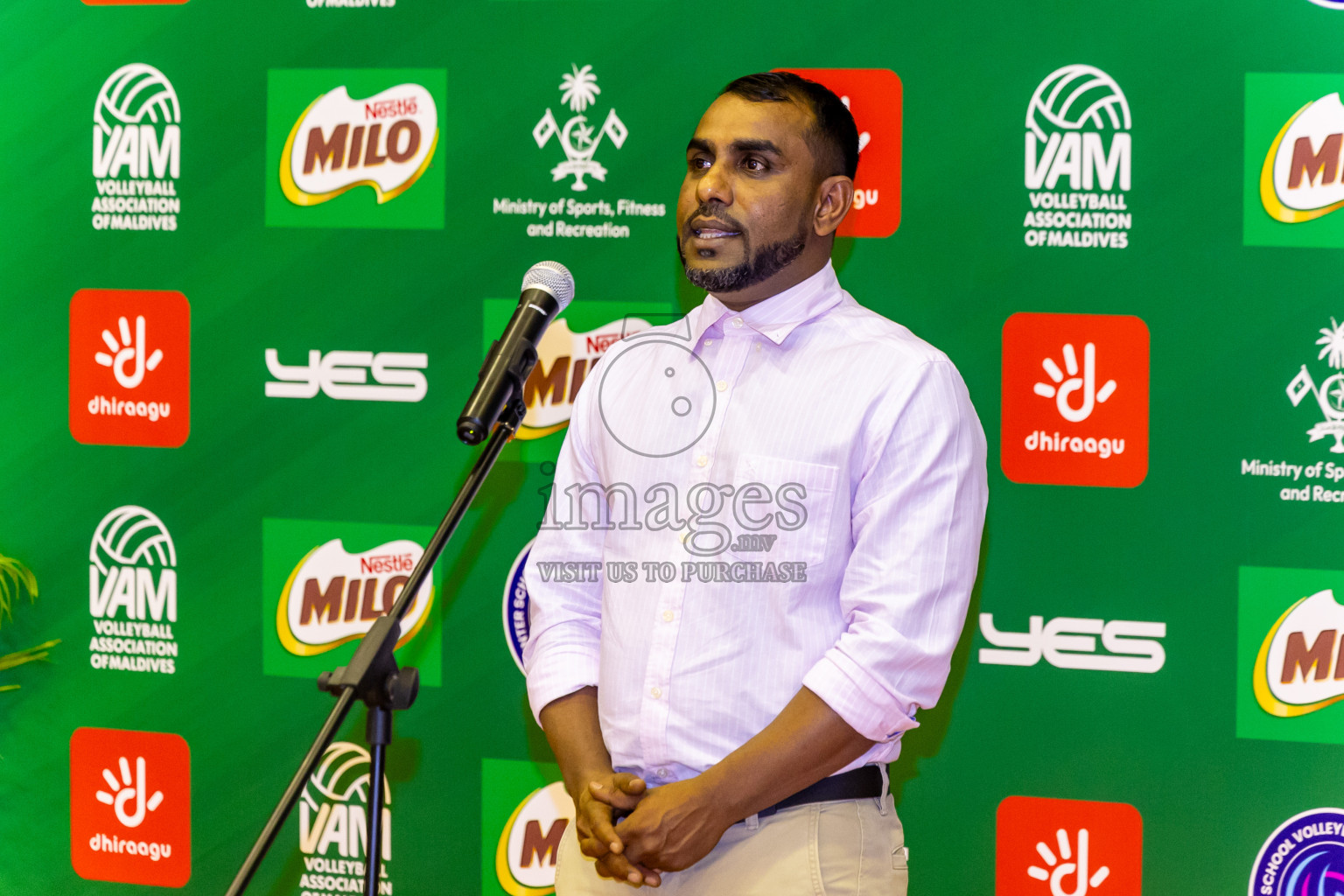 Finals of Interschool Volleyball Tournament 2024 was held in Social Center at Male', Maldives on Friday, 6th December 2024. Photos: Nausham Waheed / images.mv