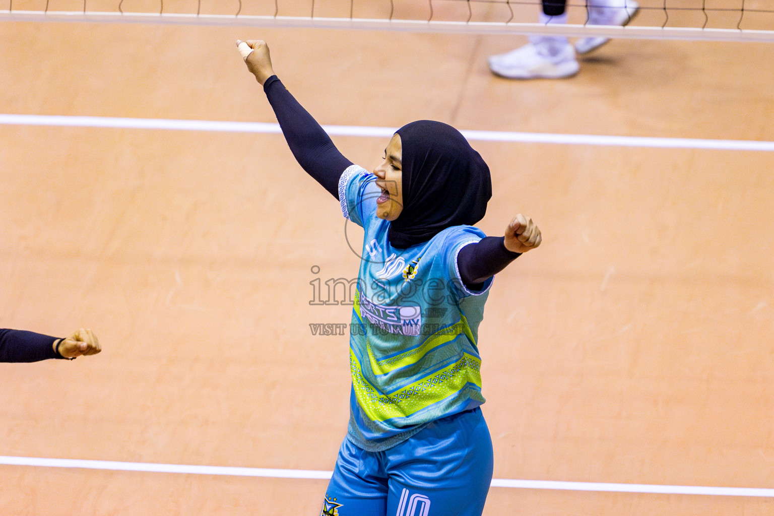 Police Club vs Club Wamco in the Final of Women's Division of National Volleyball Championship 2025 held in Male', Maldives on Sunday, 4th May 2025 at Social Center Indoor Hall Photos By: Nausham Waheed / images.mv