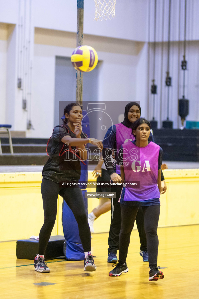 Kulhudhuffushi Youth & R.C vs Shining Star Sports Club in the Semi Finals of Milo National Netball Tournament 2021 held on 3 December 2021 in Male', Maldives, photos by Maanish