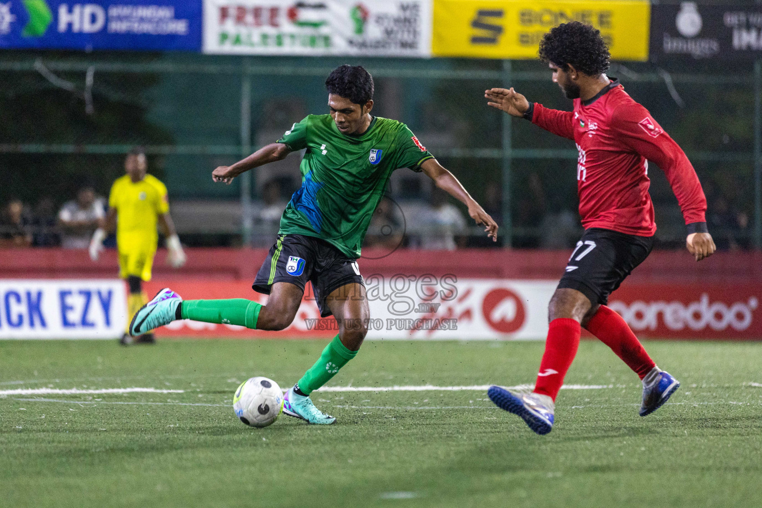 HDh Hanimaadhoo vs HDh Makunudhoo in Day 10 of Golden Futsal Challenge 2024 was held on Tuesday, 23rd January 2024, in Hulhumale', Maldives Photos: Nausham Waheed / images.mv