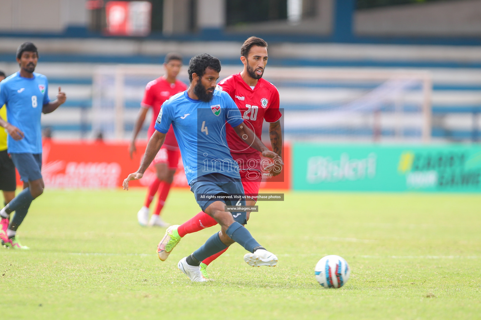 Lebanon vs Maldives in SAFF Championship 2023 held in Sree Kanteerava Stadium, Bengaluru, India, on Tuesday, 28th June 2023. Photos: Nausham Waheed, Hassan Simah / images.mv