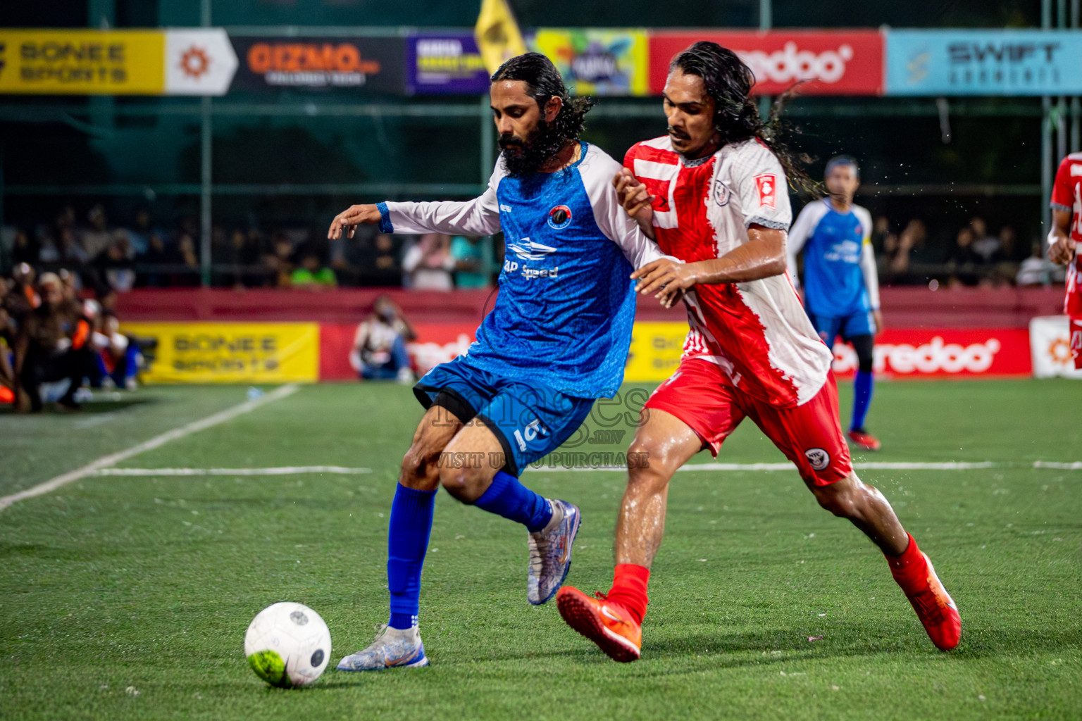 M. Mulak vs M. Naalaafushi in Meemu Atoll Final on Day 30 of Golden Futsal Challenge 2024, held on Tuesday , 14th February 2024 in Hulhumale', Maldives 
Photos: Hassan Simah / images.mv