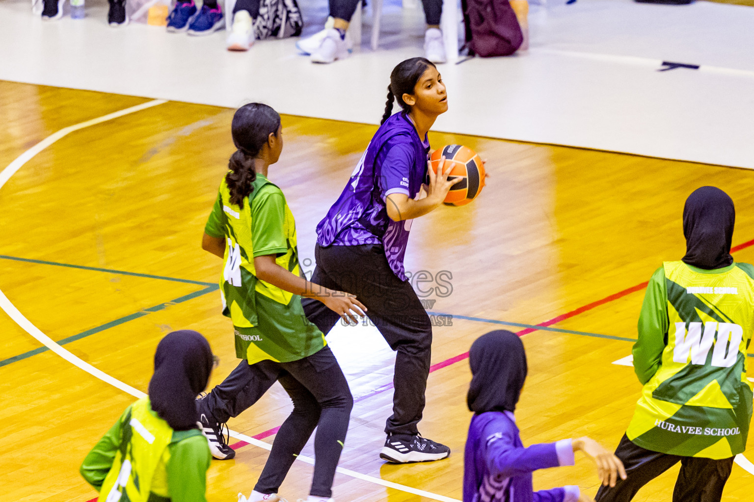 Day 7 of 25th Inter-School Netball Tournament was held in Social Center at Male', Maldives on Saturday, 17th August 2024. Photos: Nausham Waheed / images.mv