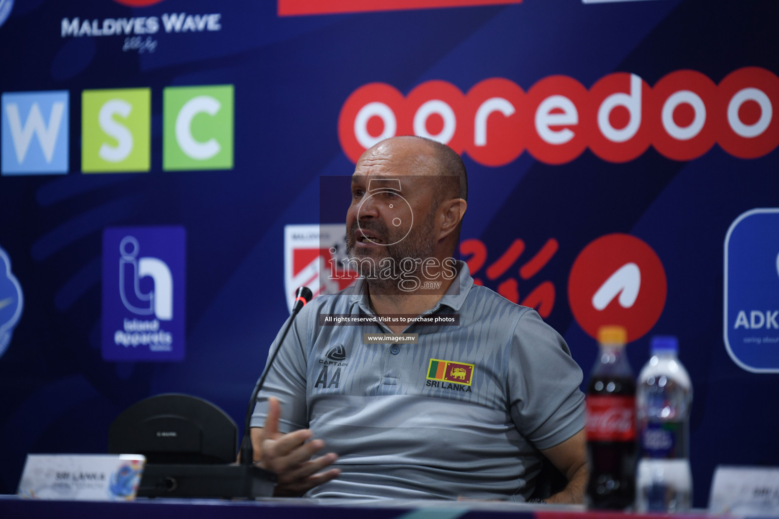 Match Day 3, Pre-match Press Conference of SAFF Championship 2021 held on 06th October 2021 at Galholhu National Stadium, Male', Maldives