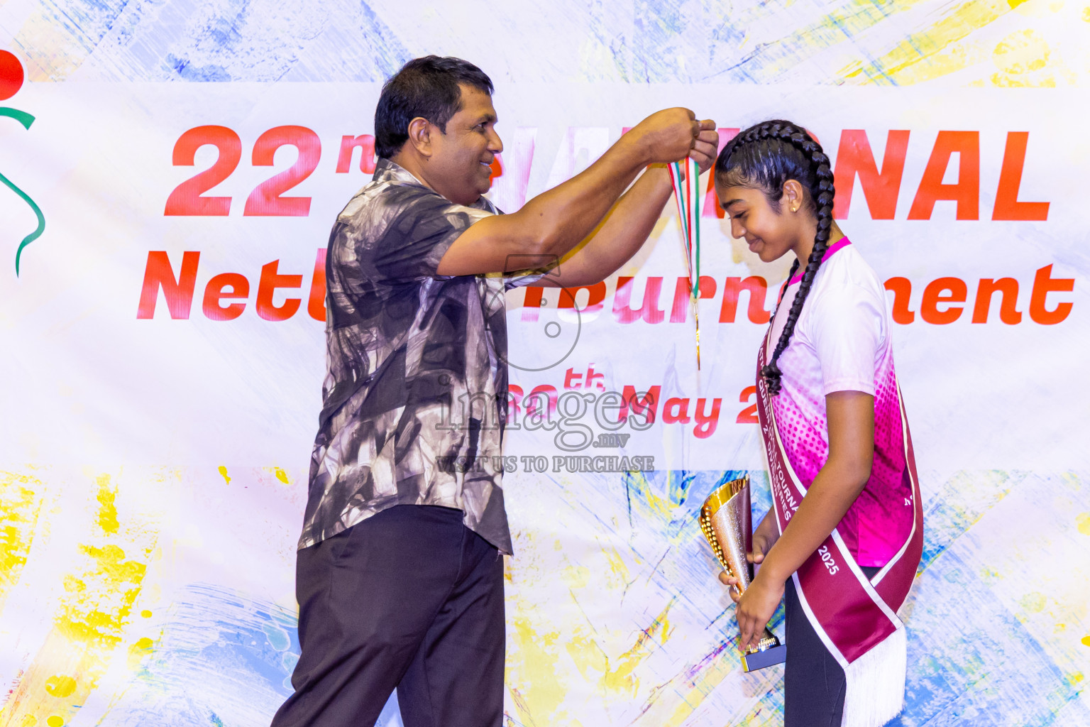 Closing ceremony of National Netball Tournament 2025 held in Social Center at Male', Maldives on Thursday, 29th May 2025. Photos: Nausham Waheed / images.mv