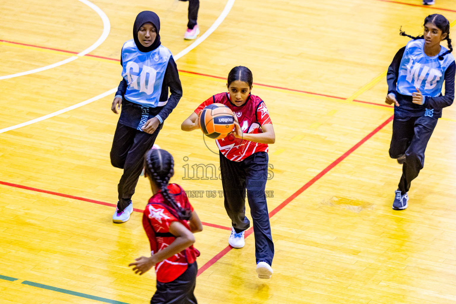 Day 10 of 25th Inter-School Netball Tournament was held in Social Center at Male', Maldives on Tuesday, 20th August 2024. Photos: Nausham Waheed / images.mv