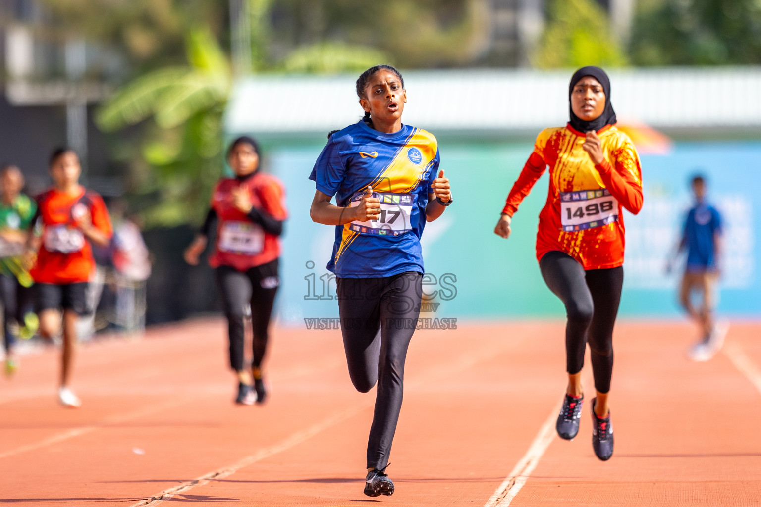 Day 4 of MWSC Interschool Athletics Championships 2024 held in Hulhumale Running Track, Hulhumale, Maldives on Tuesday, 12th November 2024. Photos by: Raaif Yoosuf / Images.mv