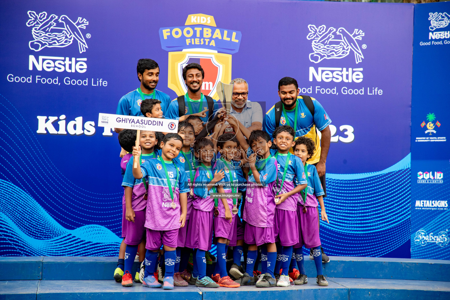 Finals & Closing Ceremony of Nestlé Kids Football Fiesta 2023 held in Male', Maldives on 25 February 2023