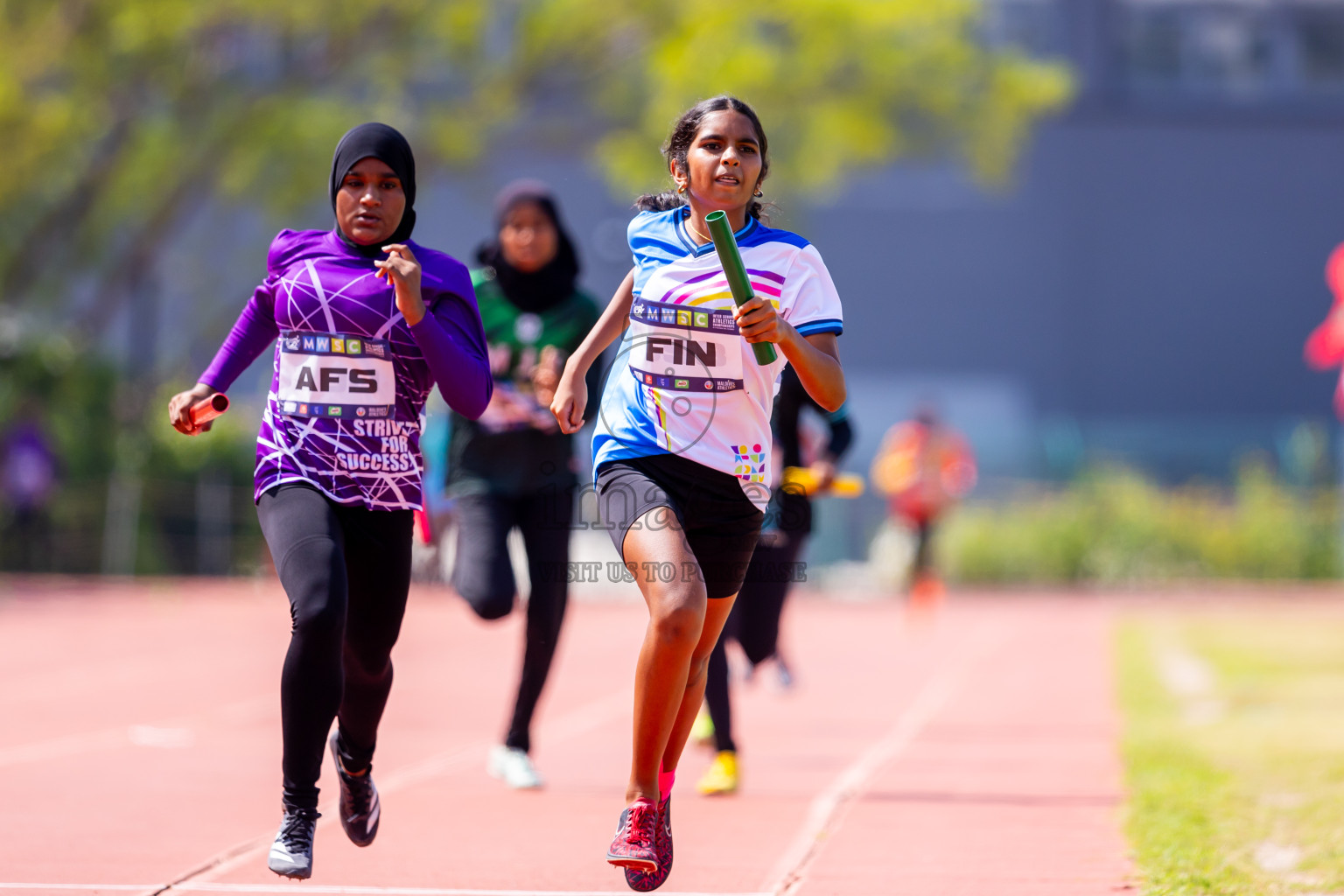 Day 6 of MWSC Interschool Athletics Championships 2024 held in Hulhumale Running Track, Hulhumale, Maldives on Thursday, 14th November 2024. Photos by: Nausham Waheed / Images.mv