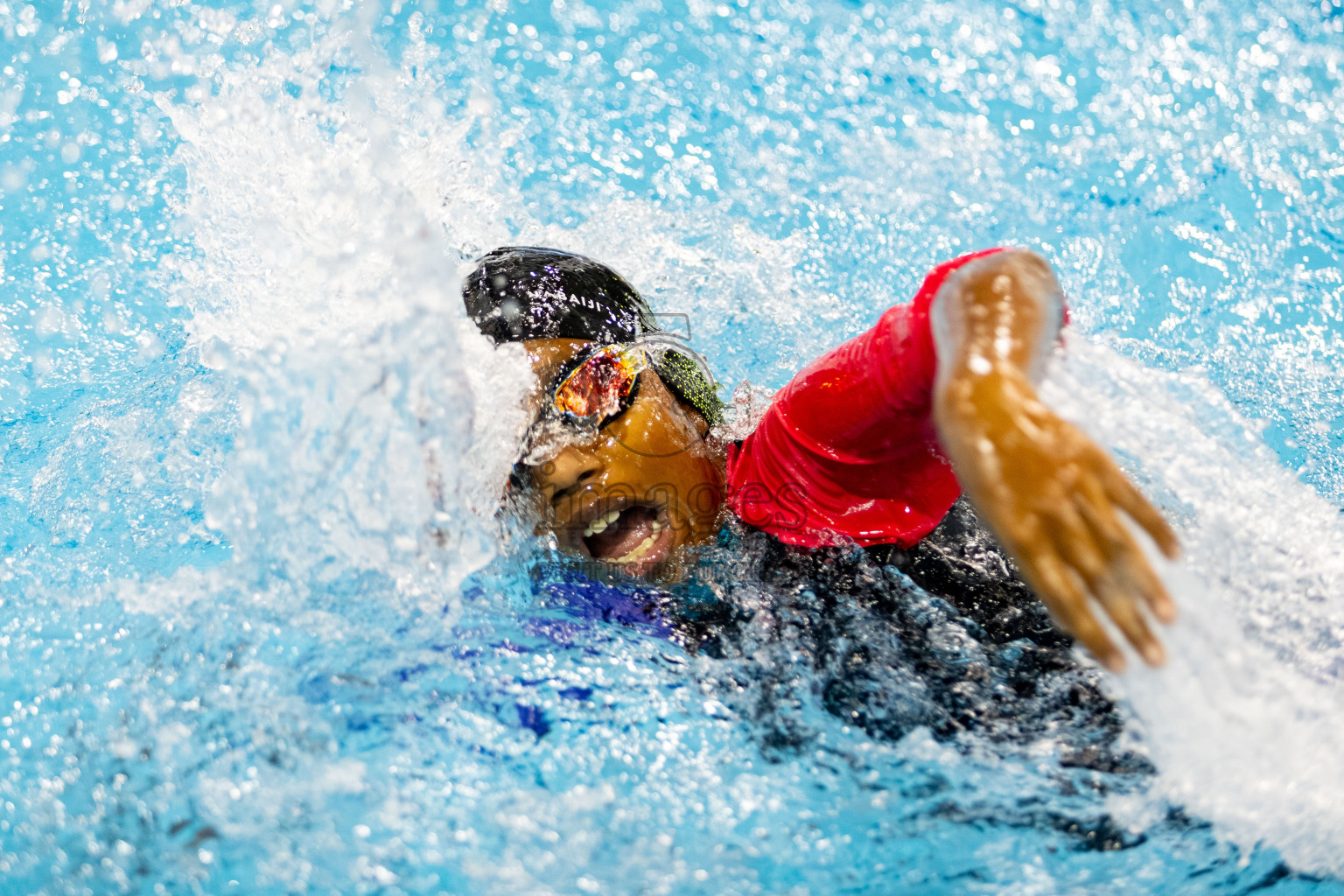 Day 2 of BML 6th National Kids Swimming Kids Festival 2025 held in Hulhumale', Maldives on Tuesday, 4th November 2024. Photos: Hassan Simah / images.mv