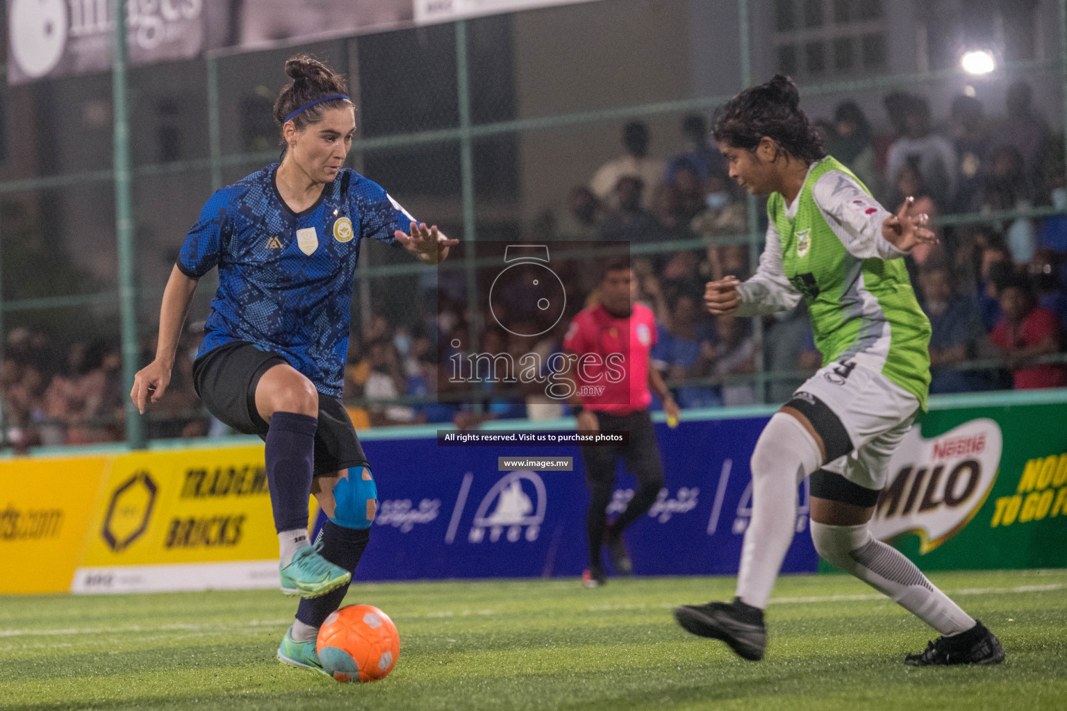 Ports Limited vs WAMCO - in the Finals 18/30 Women's Futsal Fiesta 2021 held in Hulhumale, Maldives on 18 December 2021. Photos by Nausham Waheed & Shuu Abdul Sattar