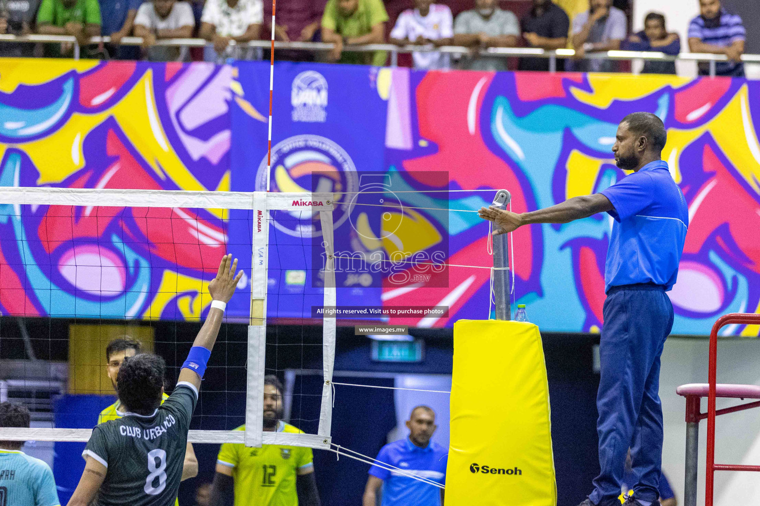 Final of Inter Company-Office Volleyball Tournament 2023 was held in Social Center, Male', Maldives on Saturday, 20th May 2023.  Photos: Ismail Thoriq / images.mv