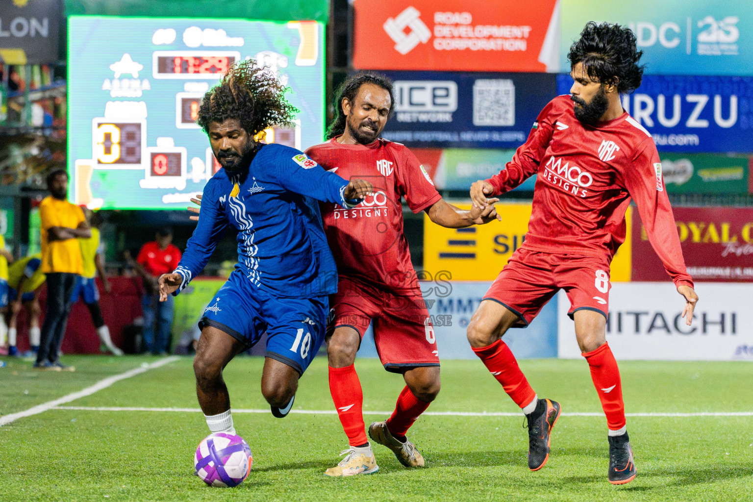 Arena Hotels VS Maco RC at Club Maldives Cup 2026 Sector League 2026 Day 8 held at Rehendhi Futsal Ground, Hulhumale', Maldives on Saturday, 8th July 2026. Photos: Arif Rasheed / images.mv