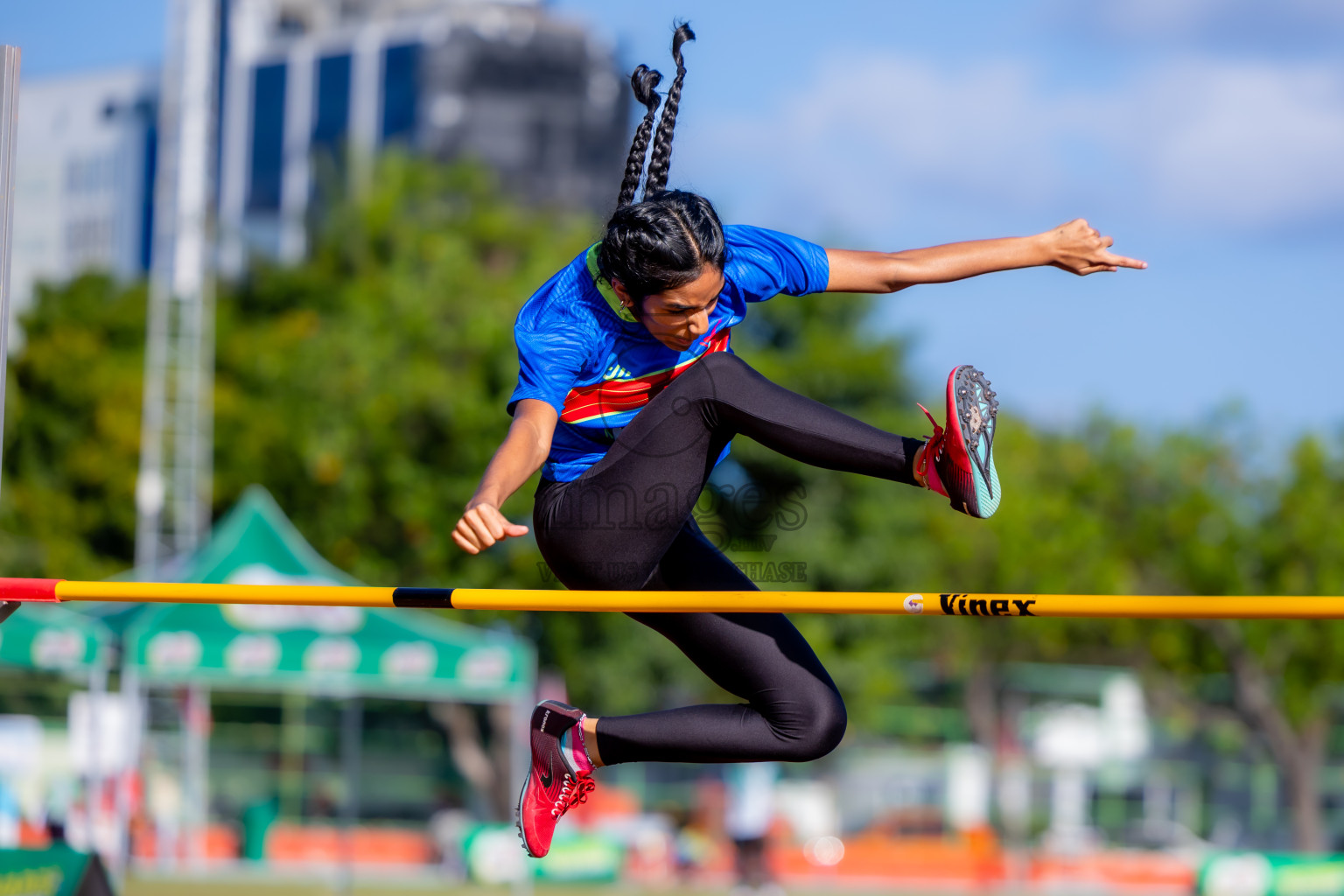 Day 1 of 12th Milo Association Championships was held in Ekuveni Track at Male', Maldives on Thursday, 24th April 2025. Photos: Nausham Waheed / images.mv
