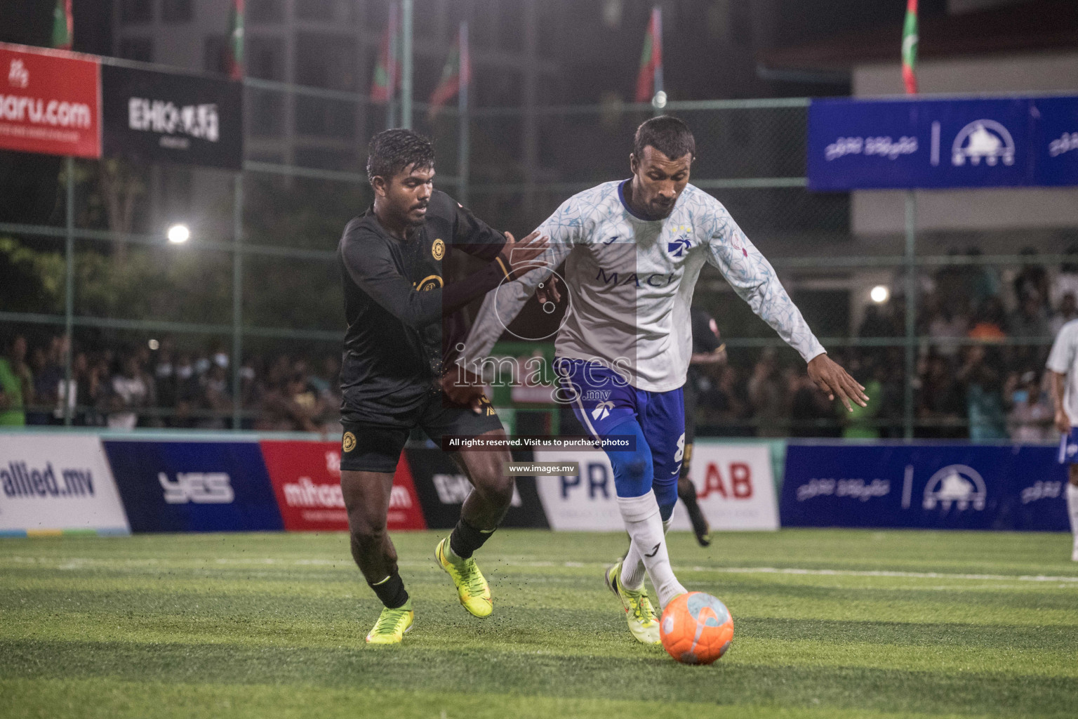 Prison Club vs MACL in the Quarter Finals of Club Maldives 2021 held at Hulhumale;, on 12th December 2021 Photos: Nausham / images.mv