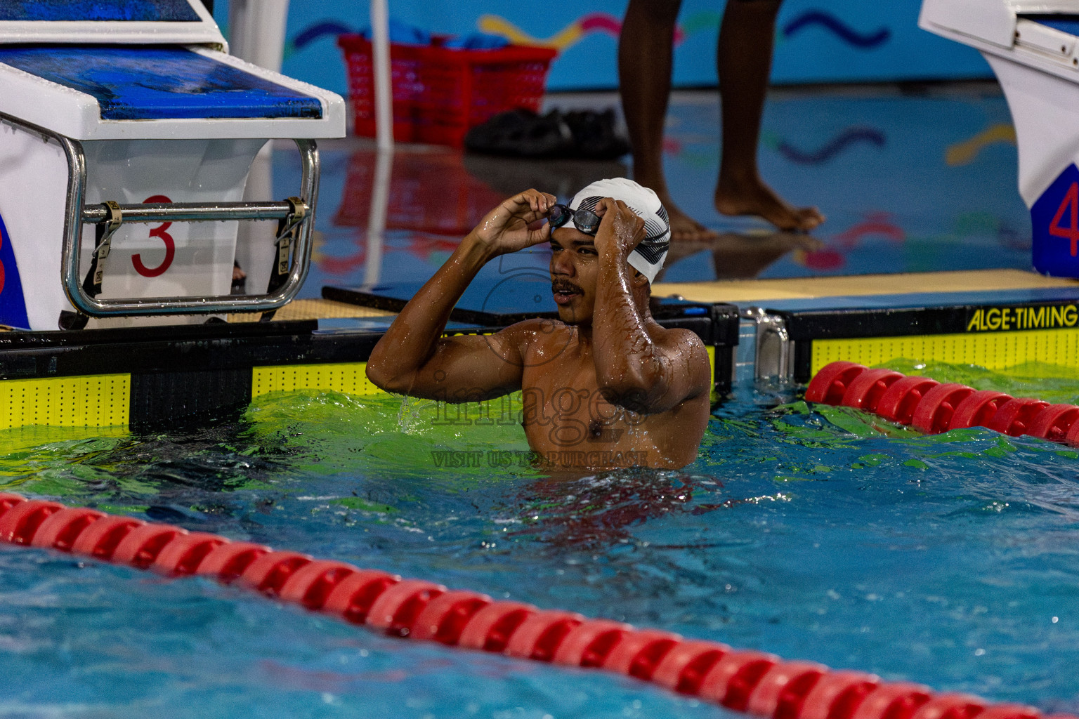 Day 2 of National Swimming Competition 2024 held in Hulhumale', Maldives on Saturday, 14th December 2024. Photos: Hassan Simah / images.mv