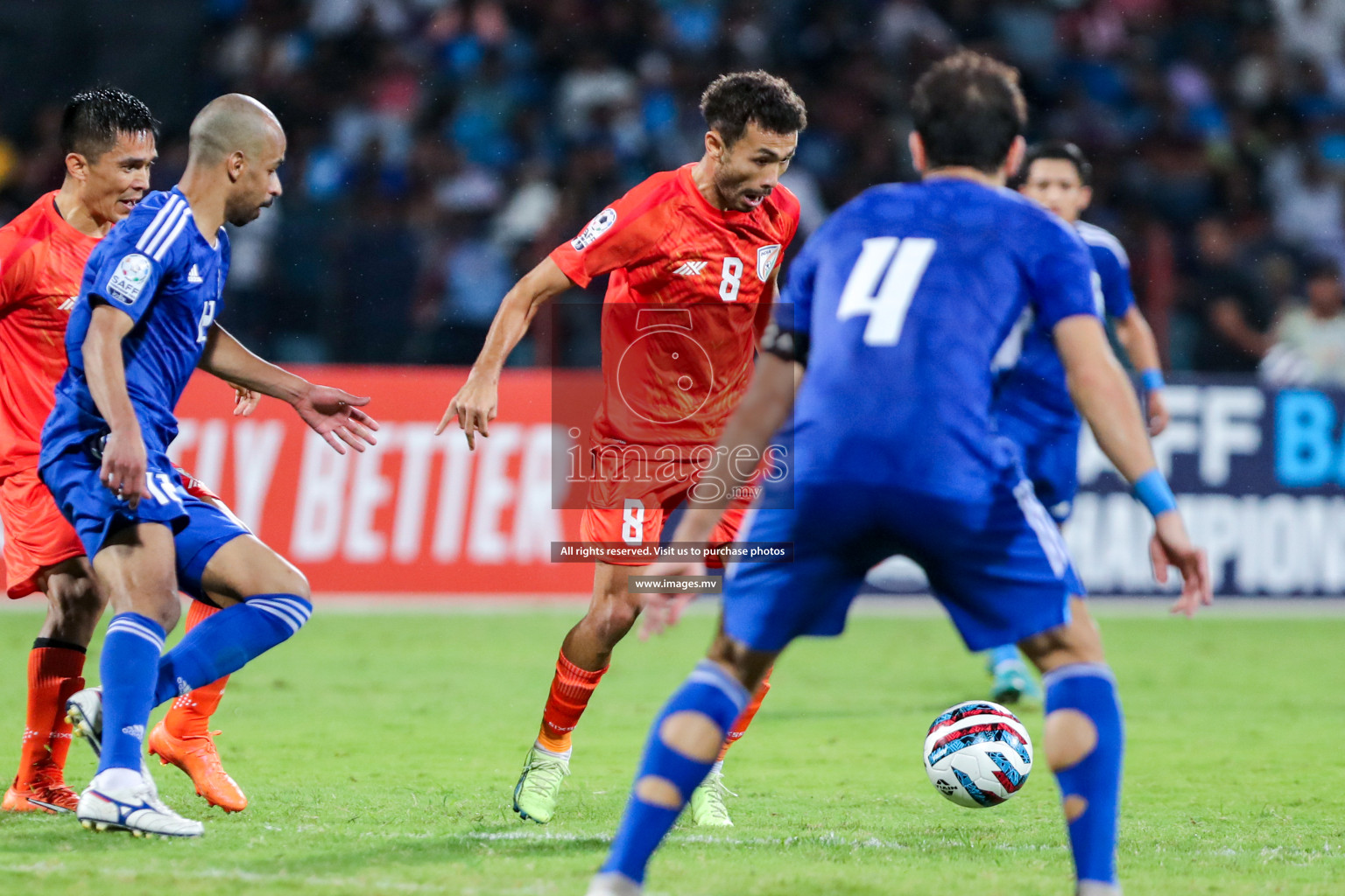 Kuwait vs India in the Final of SAFF Championship 2023 held in Sree Kanteerava Stadium, Bengaluru, India, on Tuesday, 4th July 2023. Photos: Nausham Waheed, Hassan Simah / images.mv