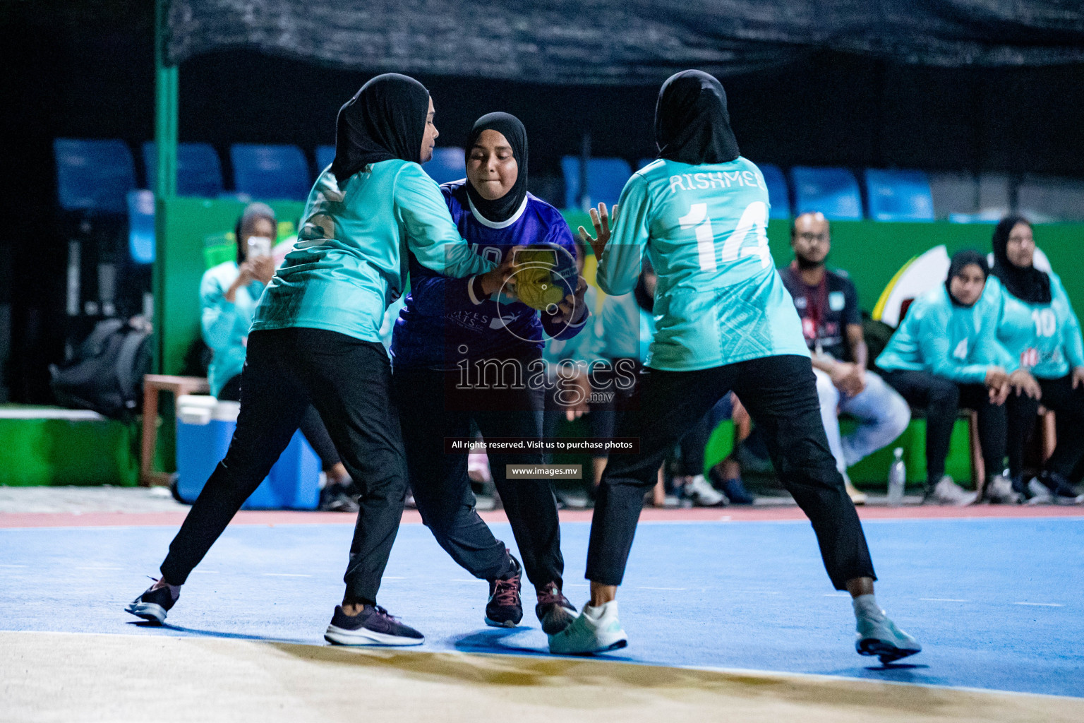 Day 8 of 7th Inter-Office/Company Handball Tournament 2023, held in Handball ground, Male', Maldives on Friday, 23rd September 2023 Photos: Hassan Simah/ Images.mv