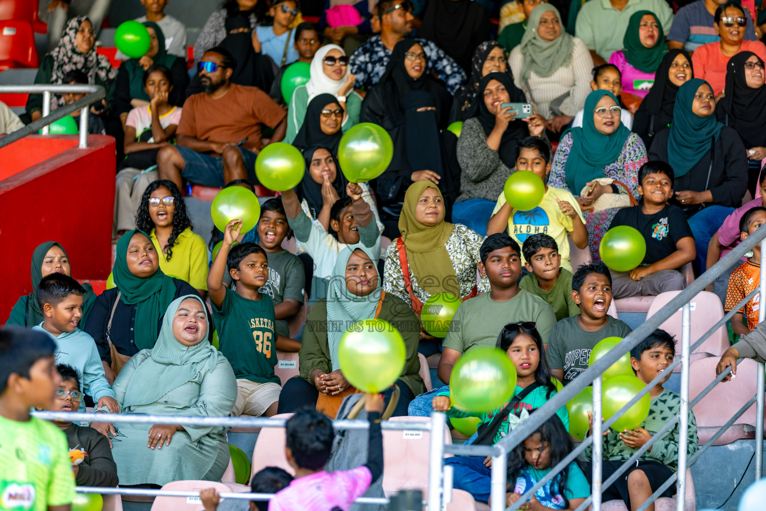 Day 2 of MILO Kids Football Fiesta was held at National Stadium in Male', Maldives on Saturday, 24th February 2024.