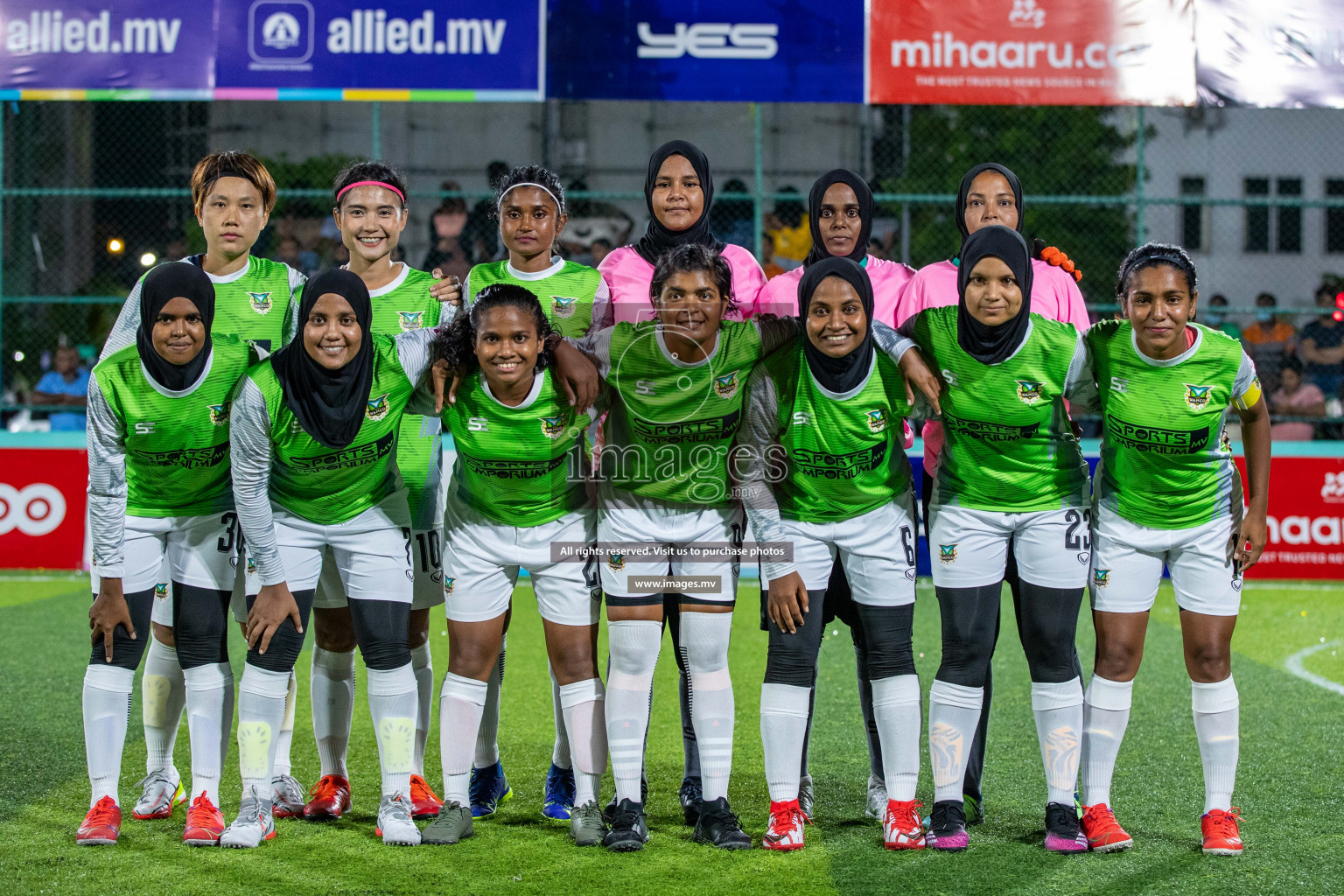 Club WAMCO vs DSC in the Semi Finals of 18/30 Women's Futsal Fiesta 2021 held in Hulhumale, Maldives on 14th December 2021. Photos: Ismail Thoriq / images.mv