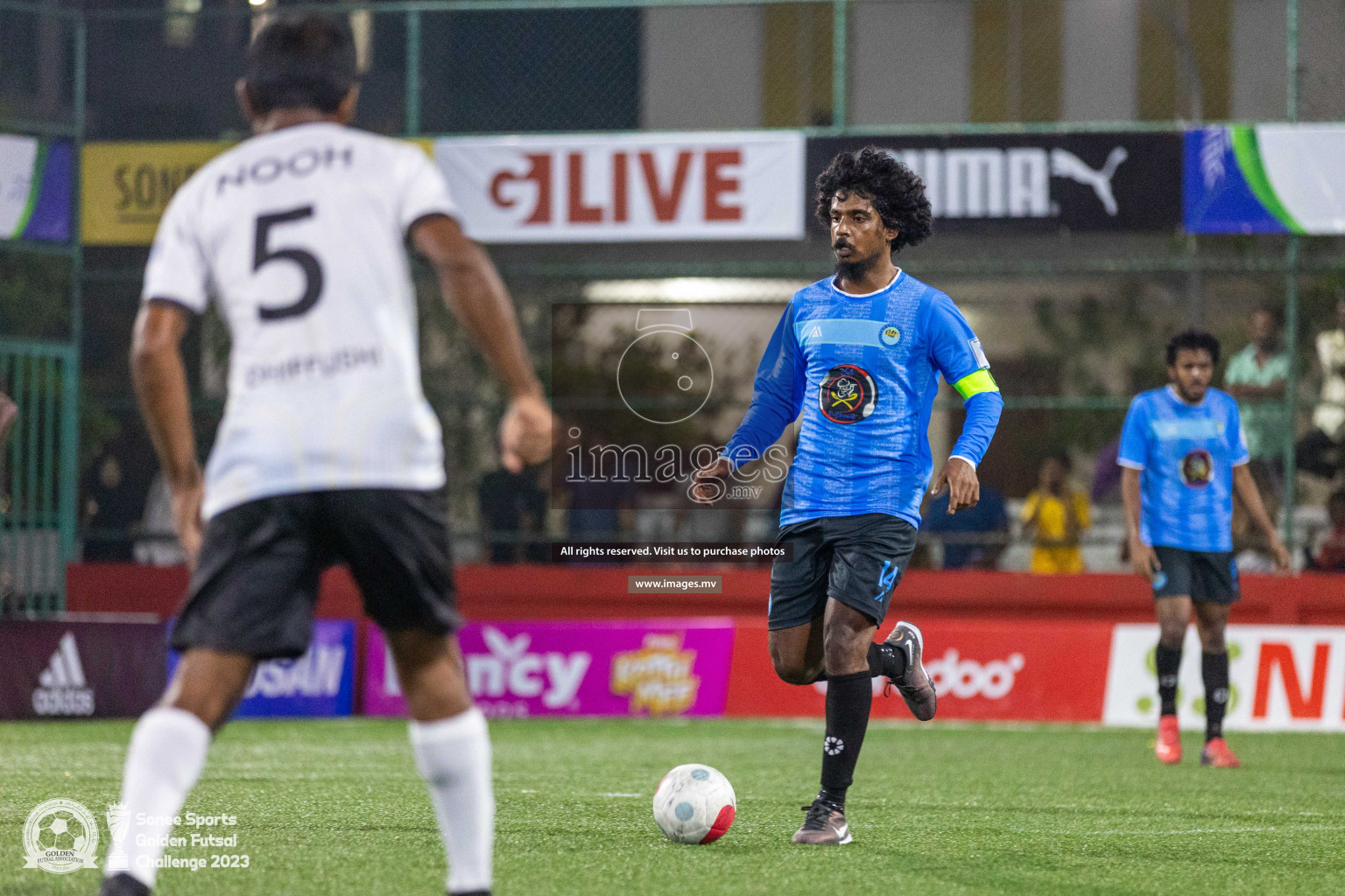 K. Guraidhoo vs TK. Dhiffushi in Day 4 of Golden Futsal Challenge 2023 on 08 February 2023 in Hulhumale, Male, Maldives