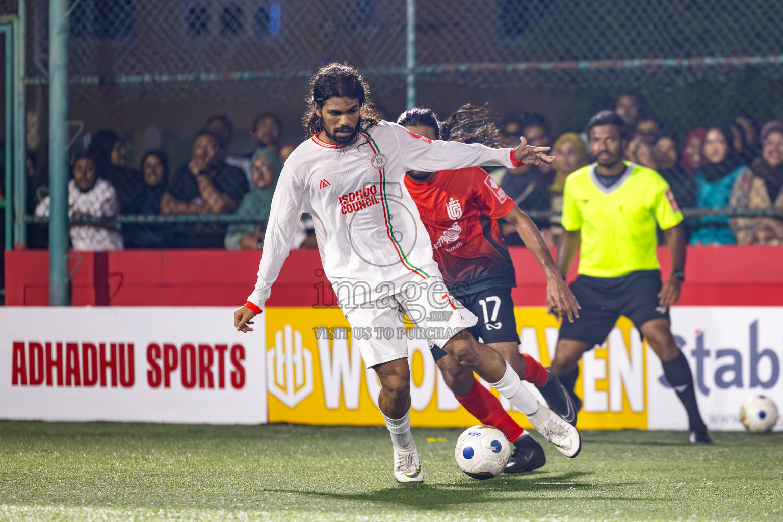 L Gan vs L Isdhoo in Laamu Atoll Finals Day 26 of Golden Futsal Challenge 2025 was held on Thursday , 30th January 2025, in Hulhumale', Maldives. Photos: Ismail Thoriq / images.mv