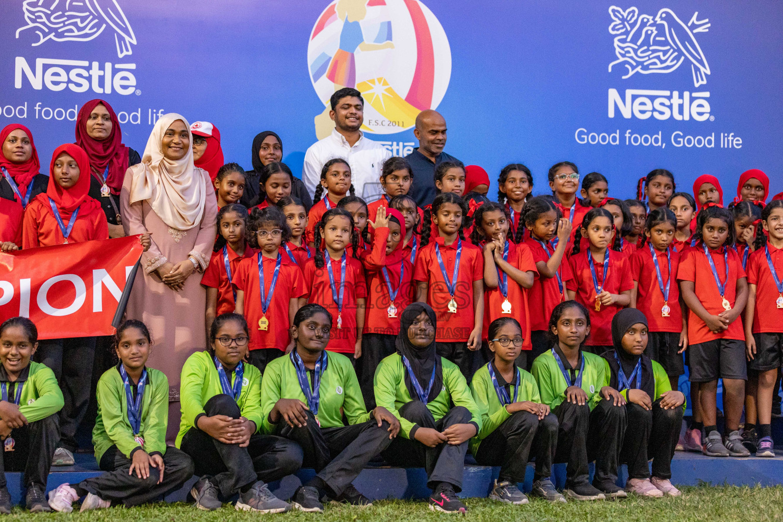 Day 3 of Nestle' Kids Netball Fest 2023 held in Henveyru Stadium, Male', Maldives on Saturday, 2nd December 2023.
Photos: Ismail Thoriq / images.mv