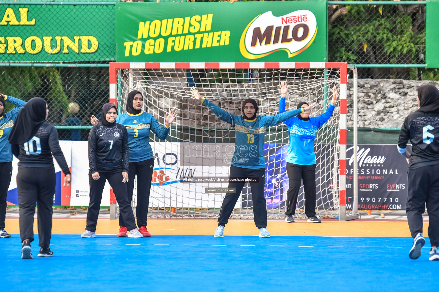 Day 10 of Milo 6th Inter Office Handball Tournament 2022 - Photos by Nausham Waheed