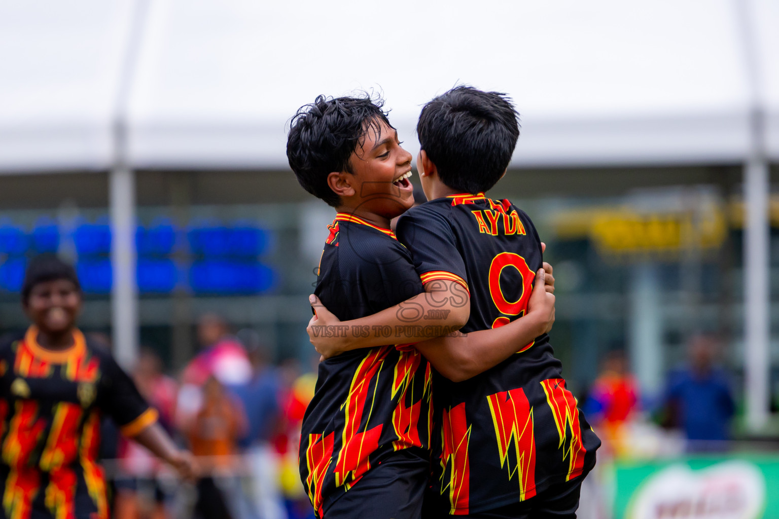 Day 1 of MILO Academy Championship 2025 (U-12) was held at Henveiru Stadium in Male', Maldives on Thursday, 1st May 2025. Photos: Nausham Waheed / images.mv