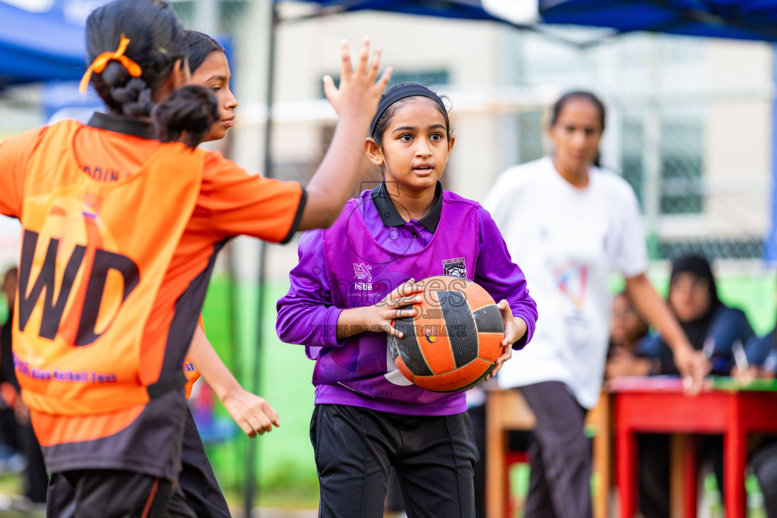 Day 3 of Nestle' Kids Netball Fiesta 2023 held in Henveyru Stadium, Male', Maldives on Saturday, 2nd December 2023. Photos by Nausham Waheed / Images.mv