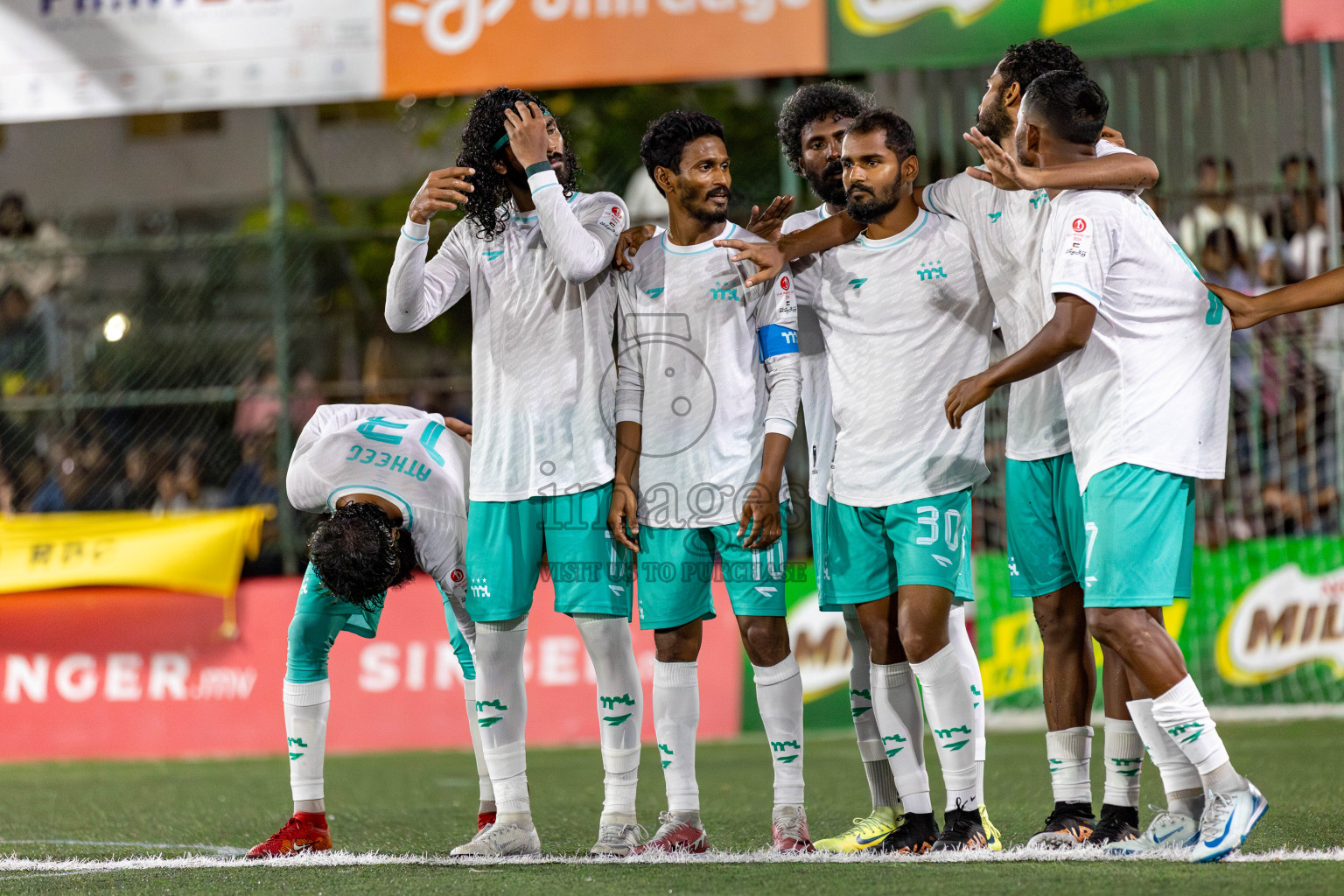 RRC vs MPL in the Semi Finals of Club Maldives Cup 2024 held in Rehendi Futsal Ground, Hulhumale', Maldives on Monday, 14th October 2024. 
Photos: Hassan Simah / images.mv