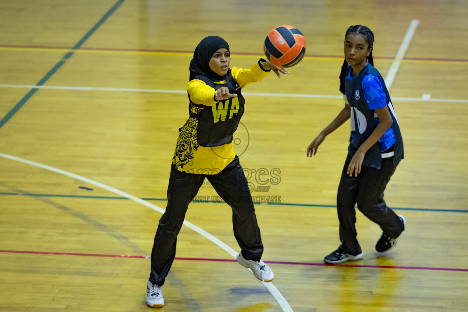 Day 12 of 25th Inter-School Netball Tournament was held in Social Center at Male', Maldives on Thursday, 22nd August 2024.