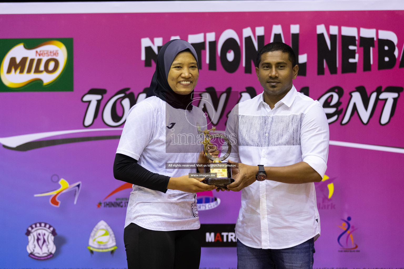 Club Green Streets vs Kulhudhufushi Y&RC in the 1st Division Final of Milo National Netball Tournament 2022 on 22nd July 2022 held in Social Center, Male', Maldives. Photographer: Shuu / images.mv