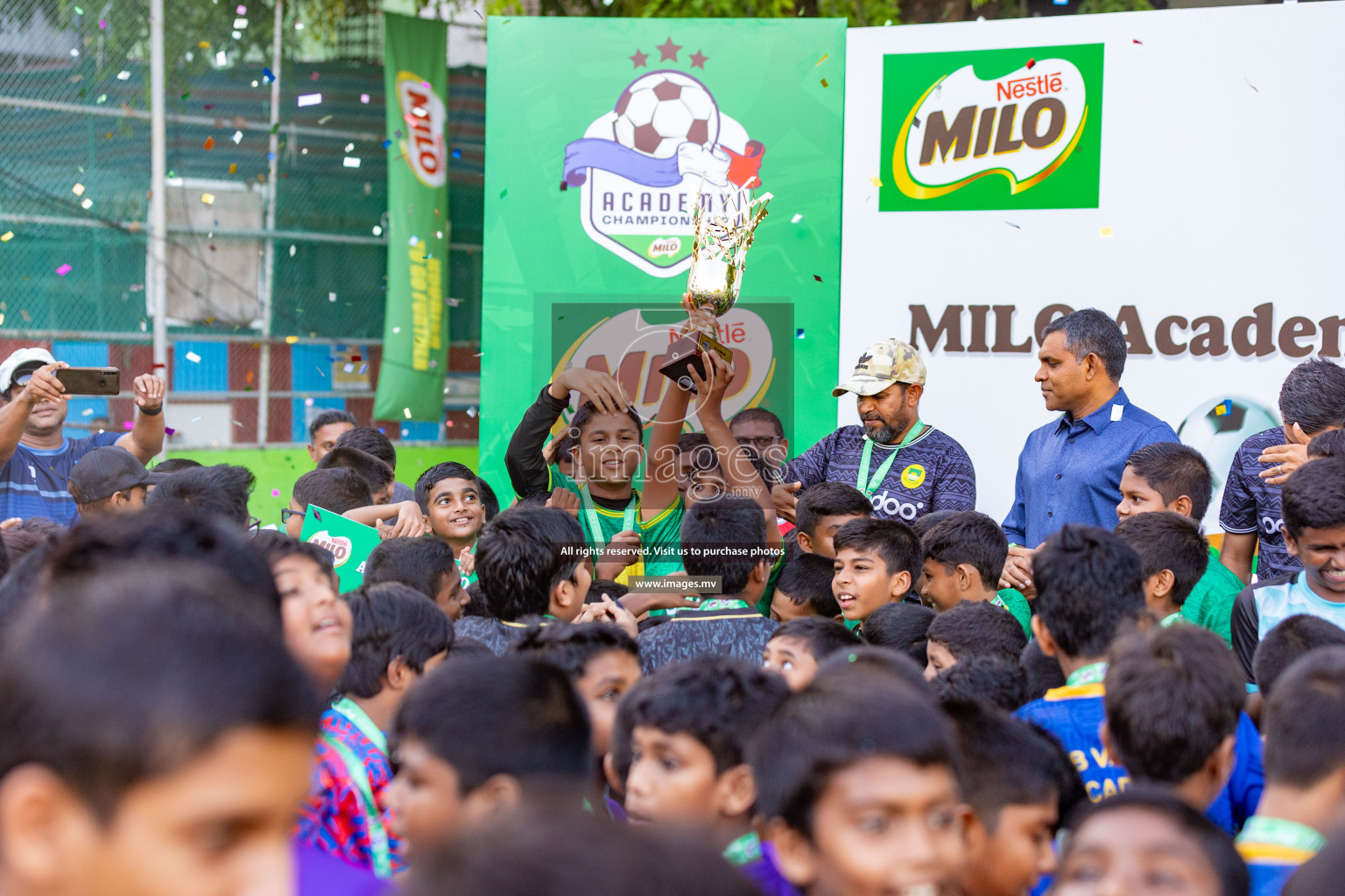 Day 2 of MILO Academy Championship 2023 (U12) was held in Henveiru Football Grounds, Male', Maldives, on Saturday, 19th August 2023. Photos: Nausham Waheedh / images.mv