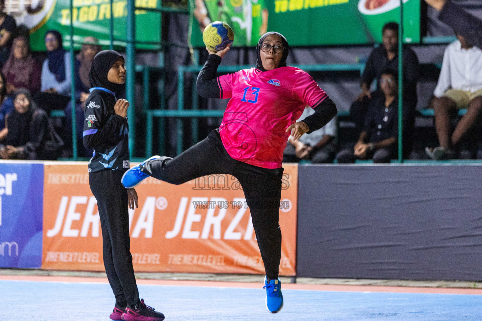 Day 18 of 10th National Handball Tournament 2023, held in Handball ground, Male', Maldives on Sunday, 17th December 2023 Photos: Nausham Waheed/ Images.mv