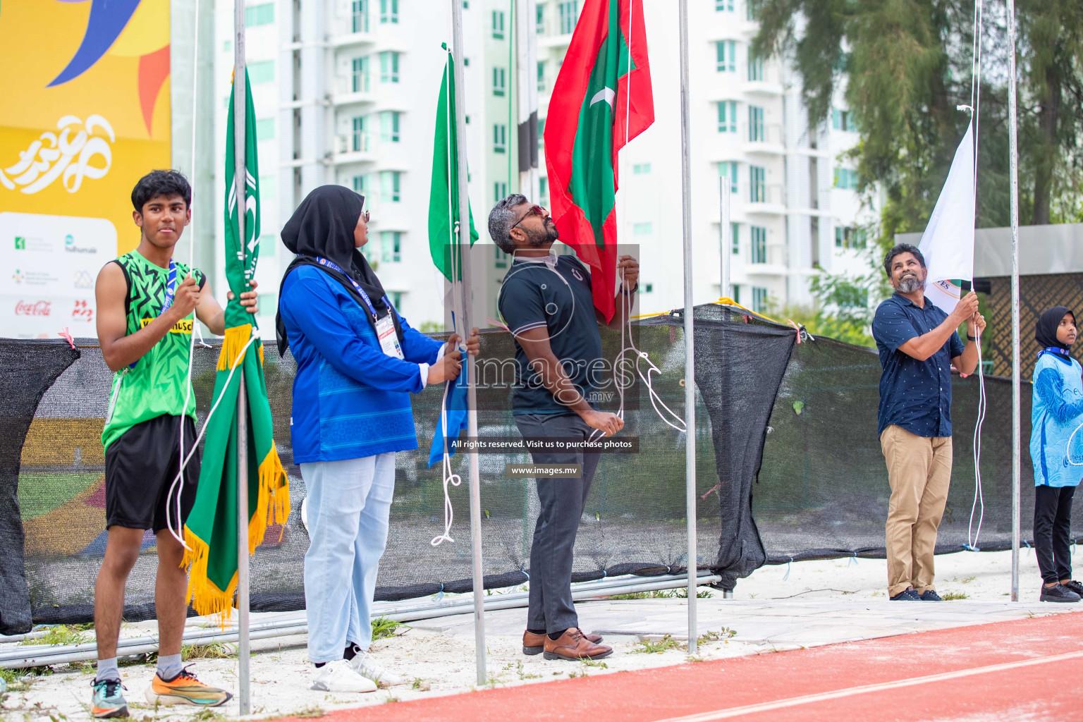 Day one of Inter School Athletics Championship 2023 was held at Hulhumale' Running Track at Hulhumale', Maldives on Saturday, 14th May 2023. Photos: Nausham Waheed / images.mv