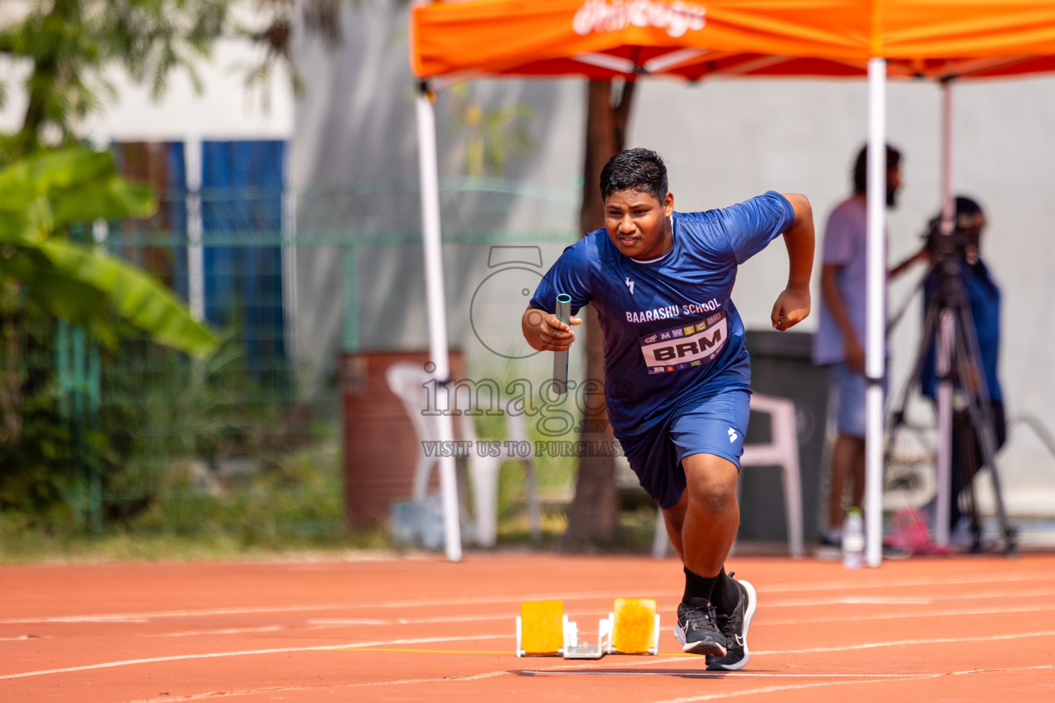 Day 5 of MWSC Interschool Athletics Championships 2024 held in Hulhumale Running Track, Hulhumale, Maldives on Wednesday, 13th November 2024. Photos by: Raif Yoosuf / Images.mv