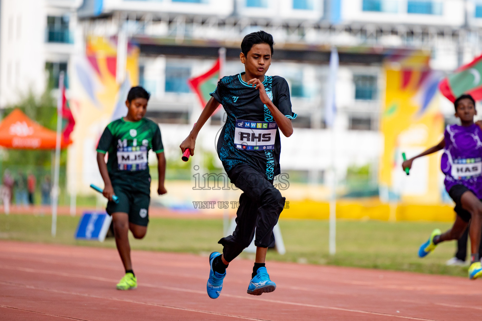 Day 6 of MWSC Interschool Athletics Championships 2024 held in Hulhumale Running Track, Hulhumale, Maldives on Thursday, 14th November 2024. Photos by: Nausham Waheed / Images.mv