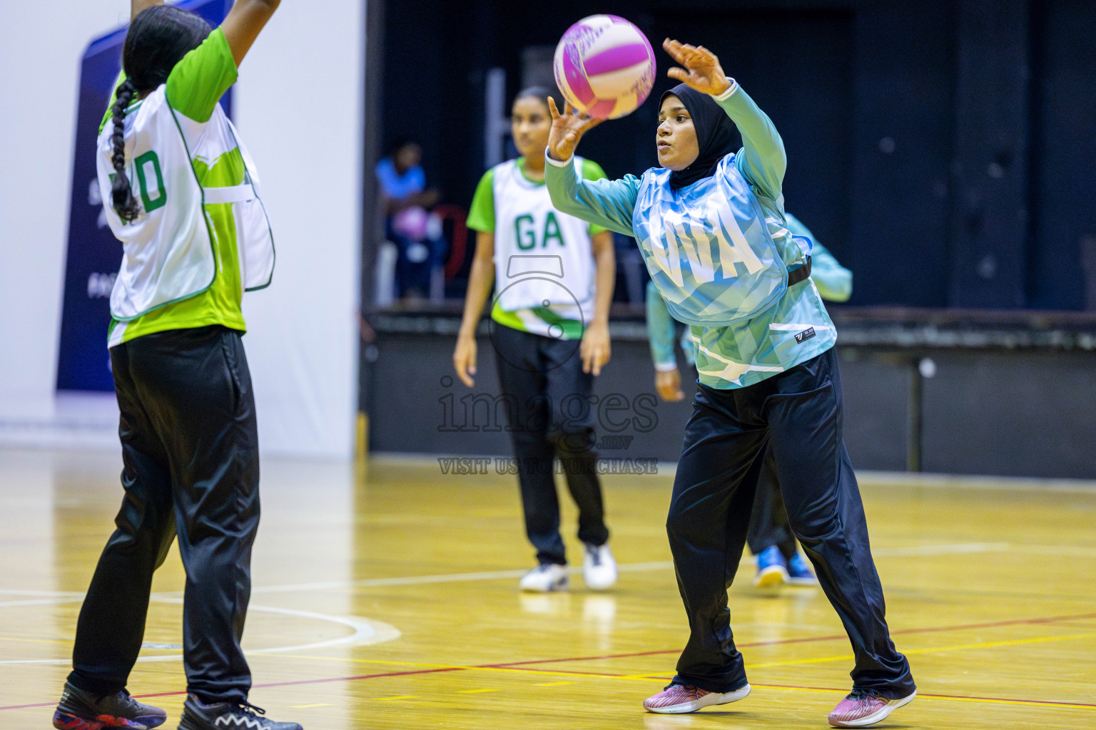 Day 3 of Inter-School Netball Tournament 2025 was held in Social Center Indoor Hall on Monday, 20th October 2025. Photos: Ismail Thoriq / images.mv