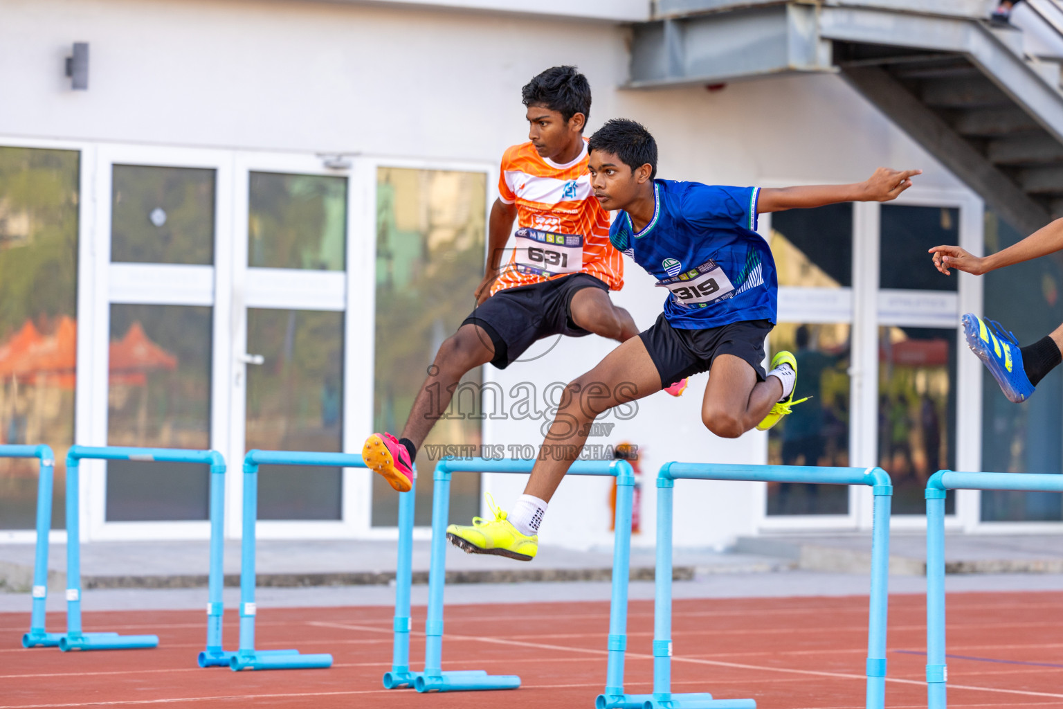 Day 4 of MWSC Interschool Athletics Championships 2024 held in Hulhumale Running Track, Hulhumale, Maldives on Tuesday, 12th November 2024. Photos by: Ismail Thoriq / Images.mv