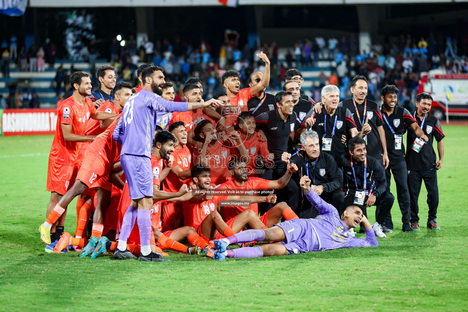 Kuwait vs India in the Final of SAFF Championship 2023 held in Sree Kanteerava Stadium, Bengaluru, India, on Tuesday, 4th July 2023. Photos: Nausham Waheed / images.mv