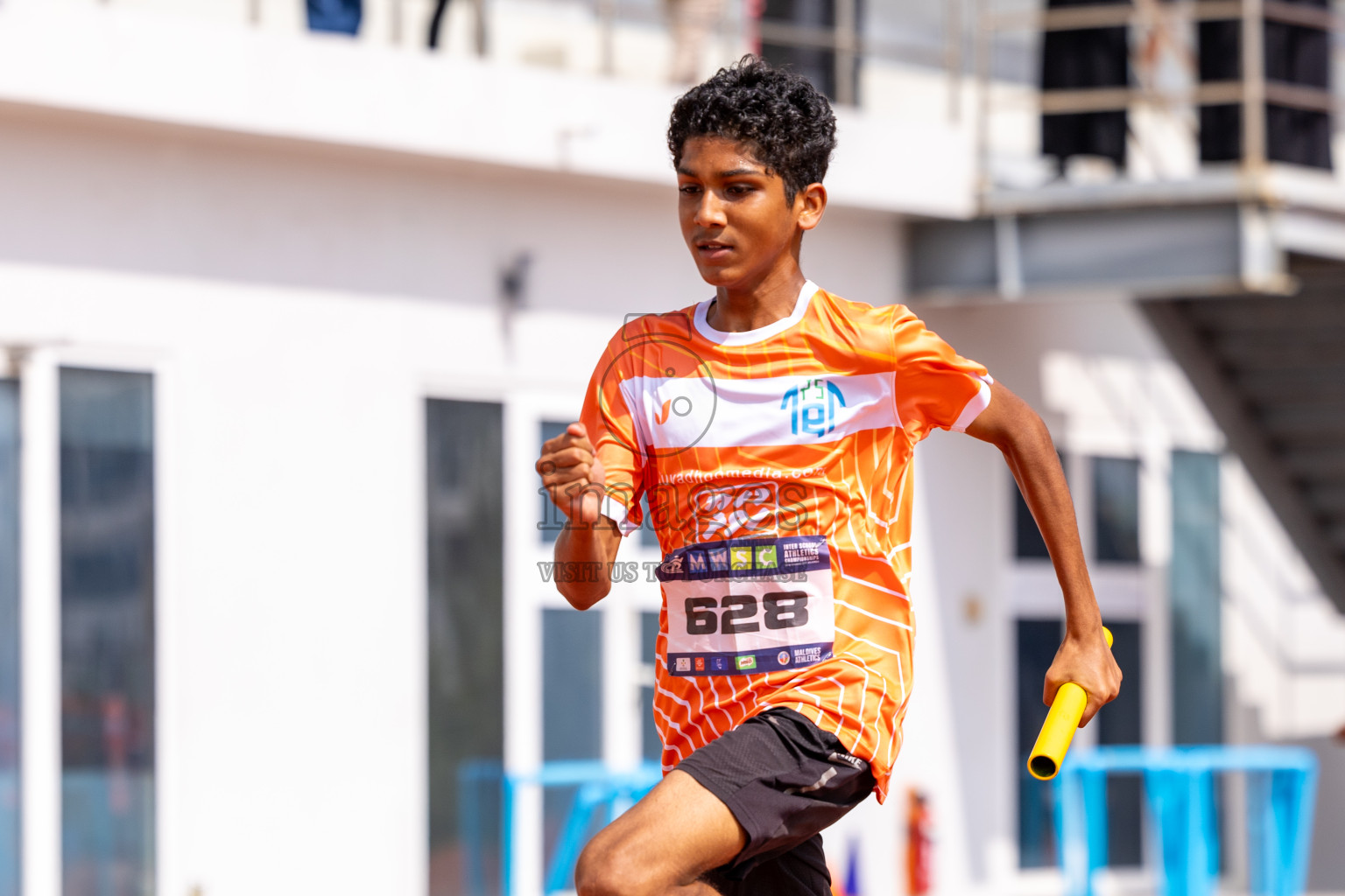 Day 6 of MWSC Interschool Athletics Championships 2024 held in Hulhumale Running Track, Hulhumale, Maldives on Thursday, 14th November 2024. Photos by: Ismail Thoriq / Images.mv