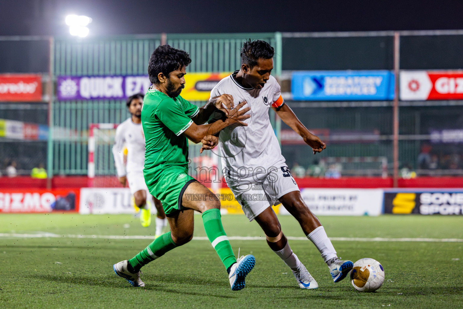 R Dhuvaafaru vs R Meedhoo in Day 14 of Golden Futsal Challenge 2025 was held on Saturday, 18th January 2025, in Hulhumale', Maldives. Photos: Nausham Waheed / images.mv