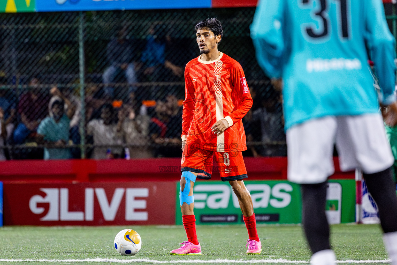 M Kolhufushi VS M Muli in Day 7 of Golden Futsal Challenge 2025 was held on Saturday, 11th January 2025, in Hulhumale', Maldives Photos: Nausham Waheed / images.mv