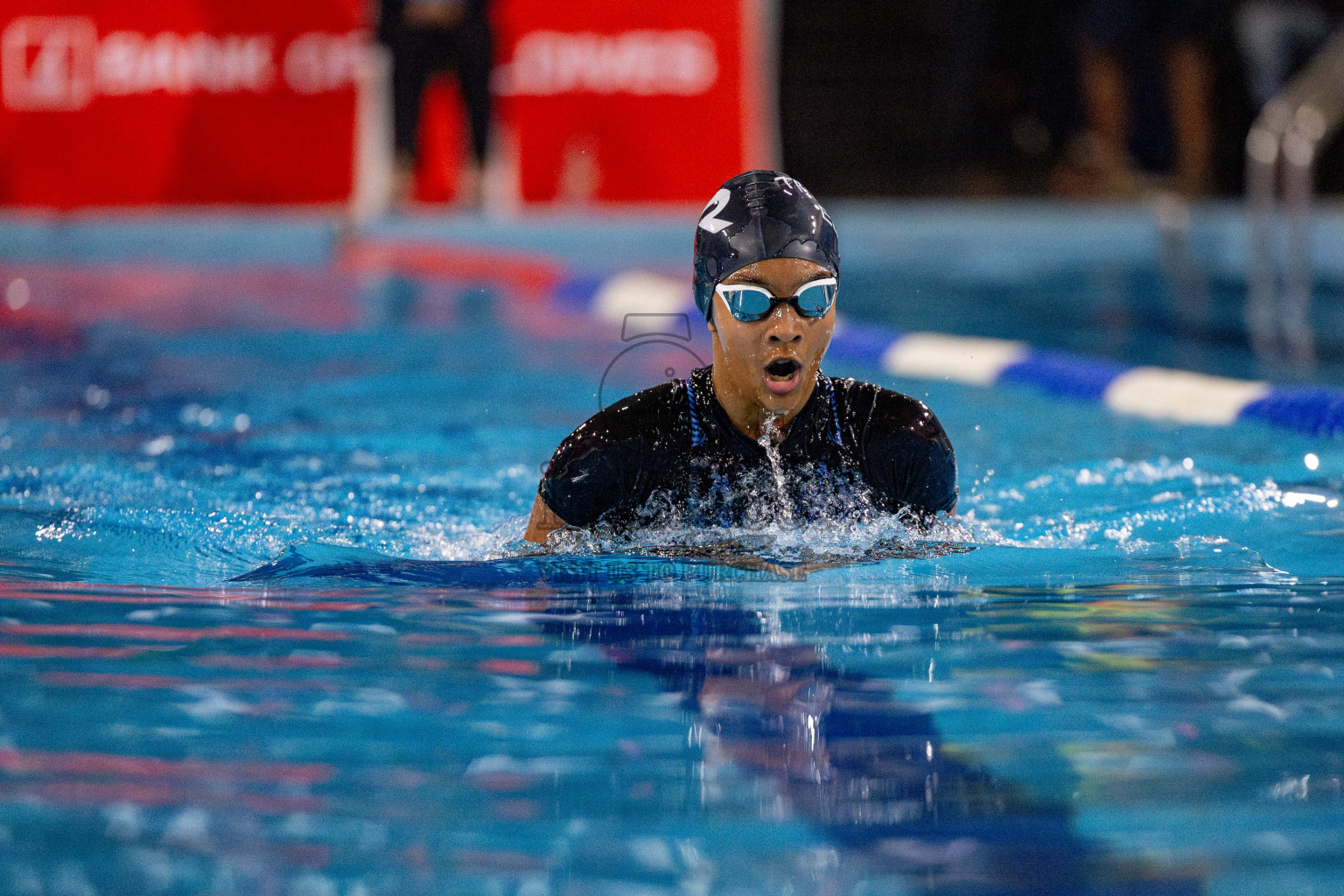 Day 4 of National Swimming Championship 2024 held in Hulhumale', Maldives on Monday, 16th December 2024. Photos: Hassan Simah / images.mv