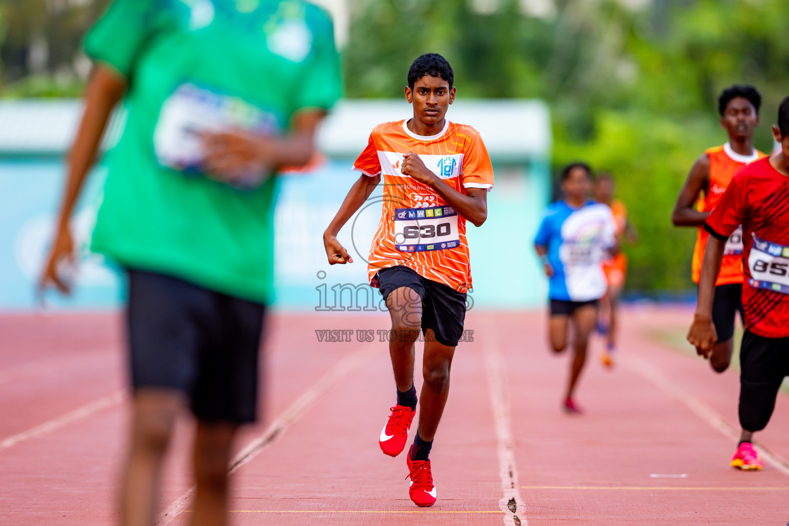 Day 5 of MWSC Interschool Athletics Championships 2024 held in Hulhumale Running Track, Hulhumale, Maldives on Wednesday, 13th November 2024. Photos by: Nausham Waheed / Images.mv